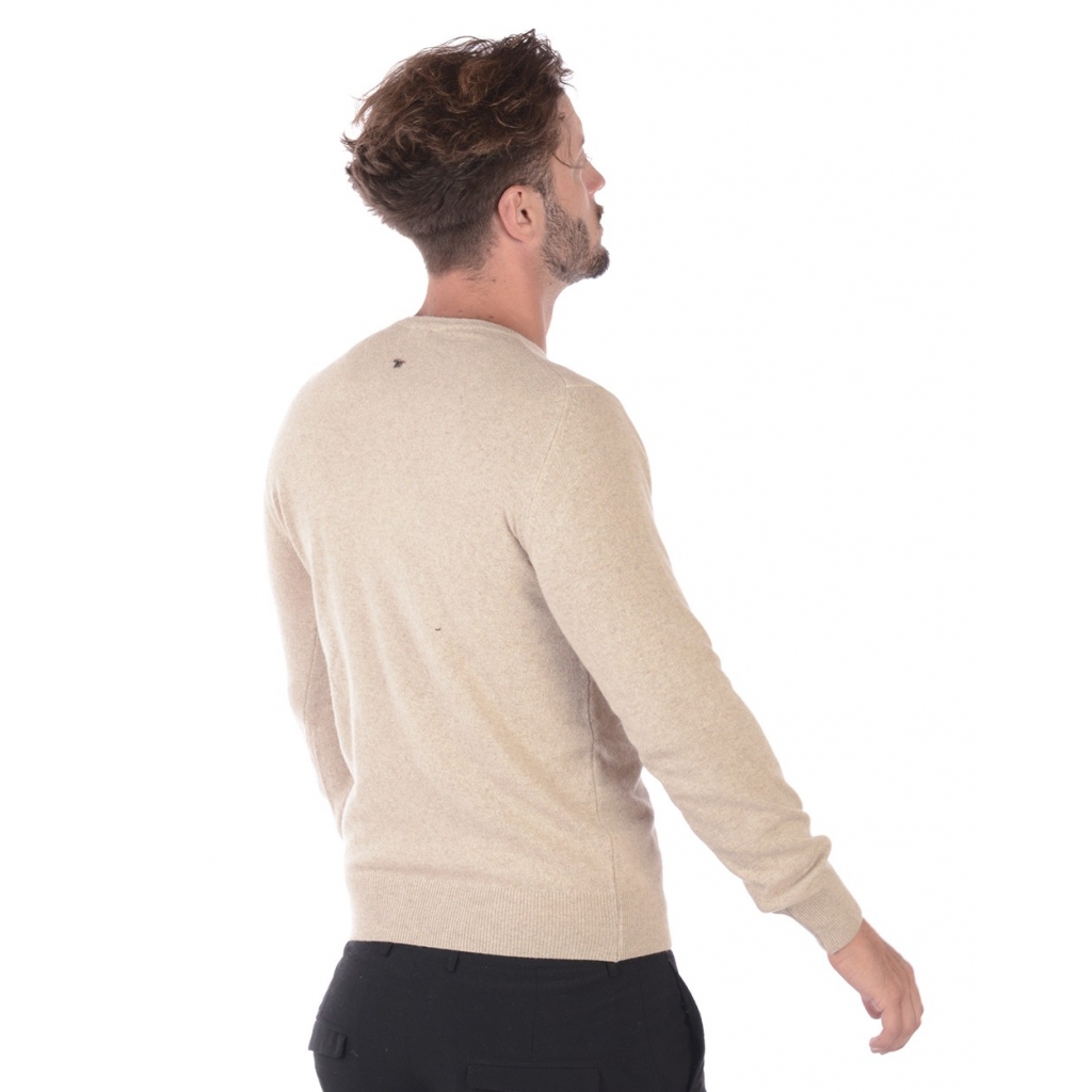 MAGLIA MAGLIA GIRO COLLO CLASSICO BEIGE