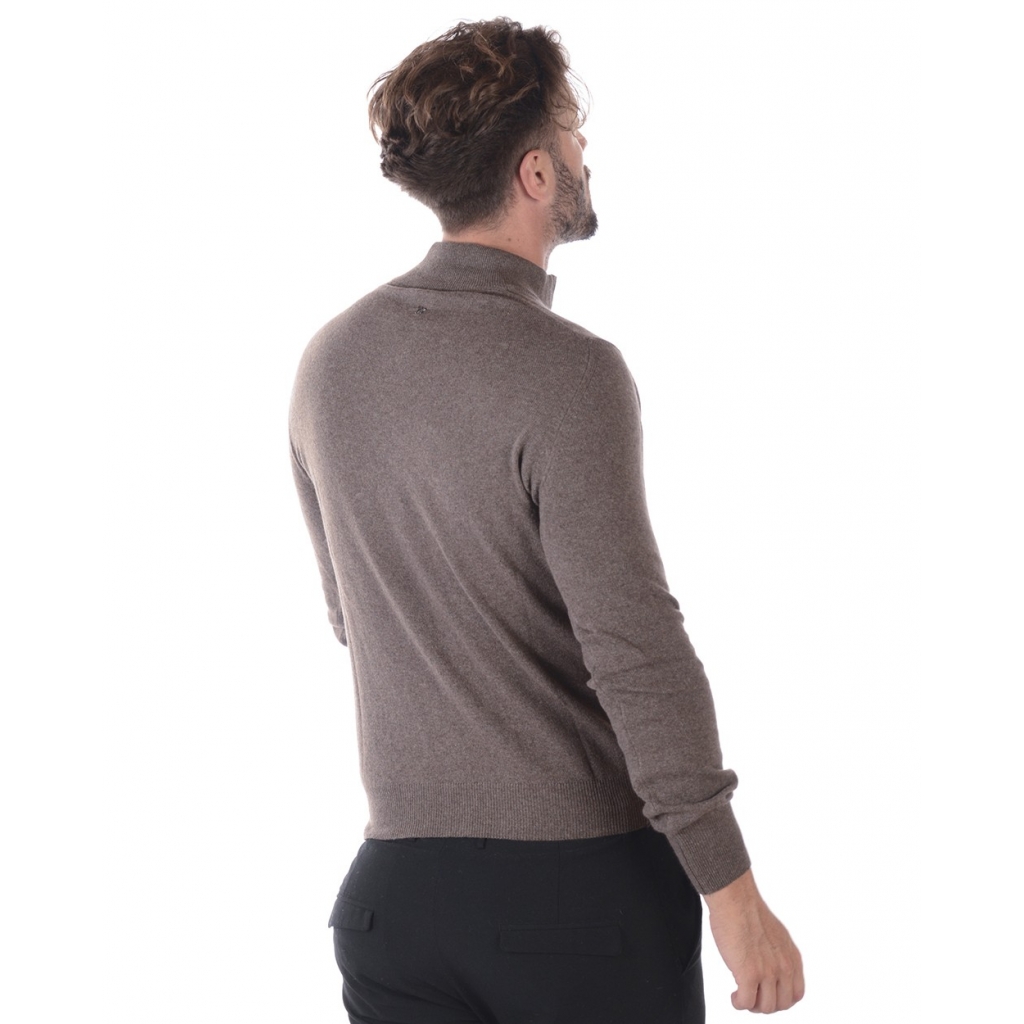 MAGLIA MAGLIA CARDIGAN ZIP CLASSICO BEIGE