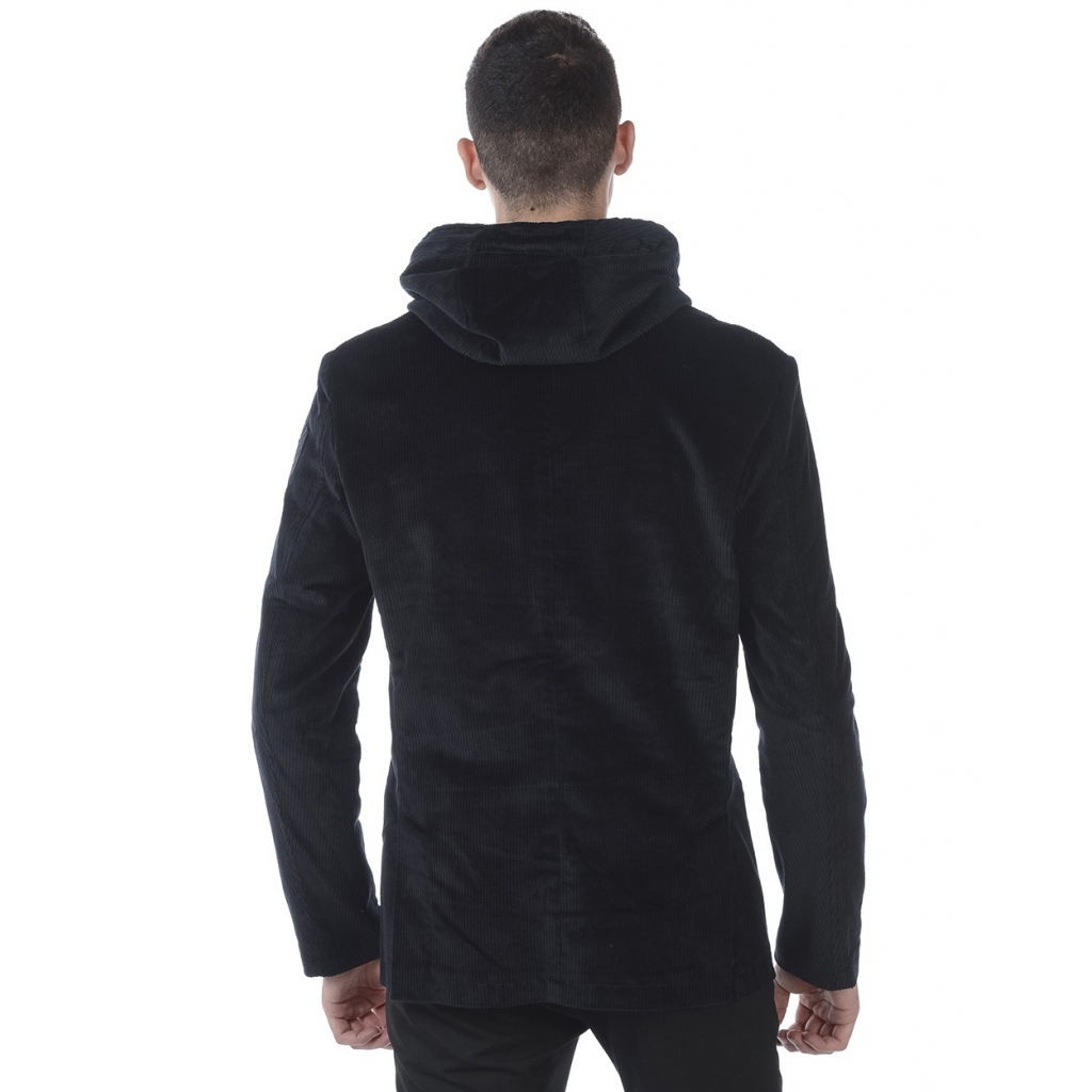 GIUBBOTTO GIACCA CAPPUCCIO SF NERO