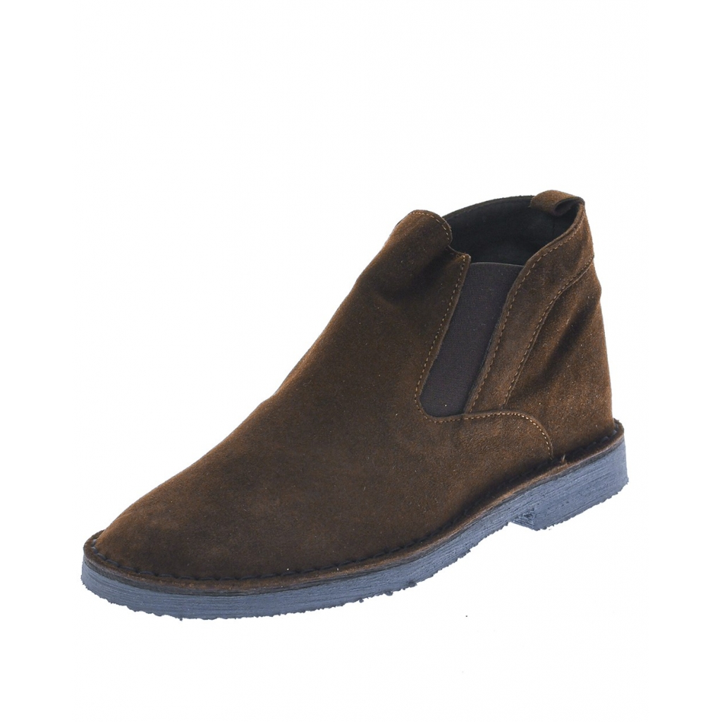 STIVALETTI SCARPA SLIP ON ALTA MARRONE