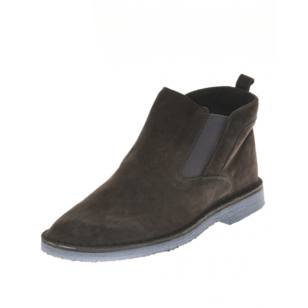 STIVALETTI SCARPA SLIP ON ALTA GRIGIO