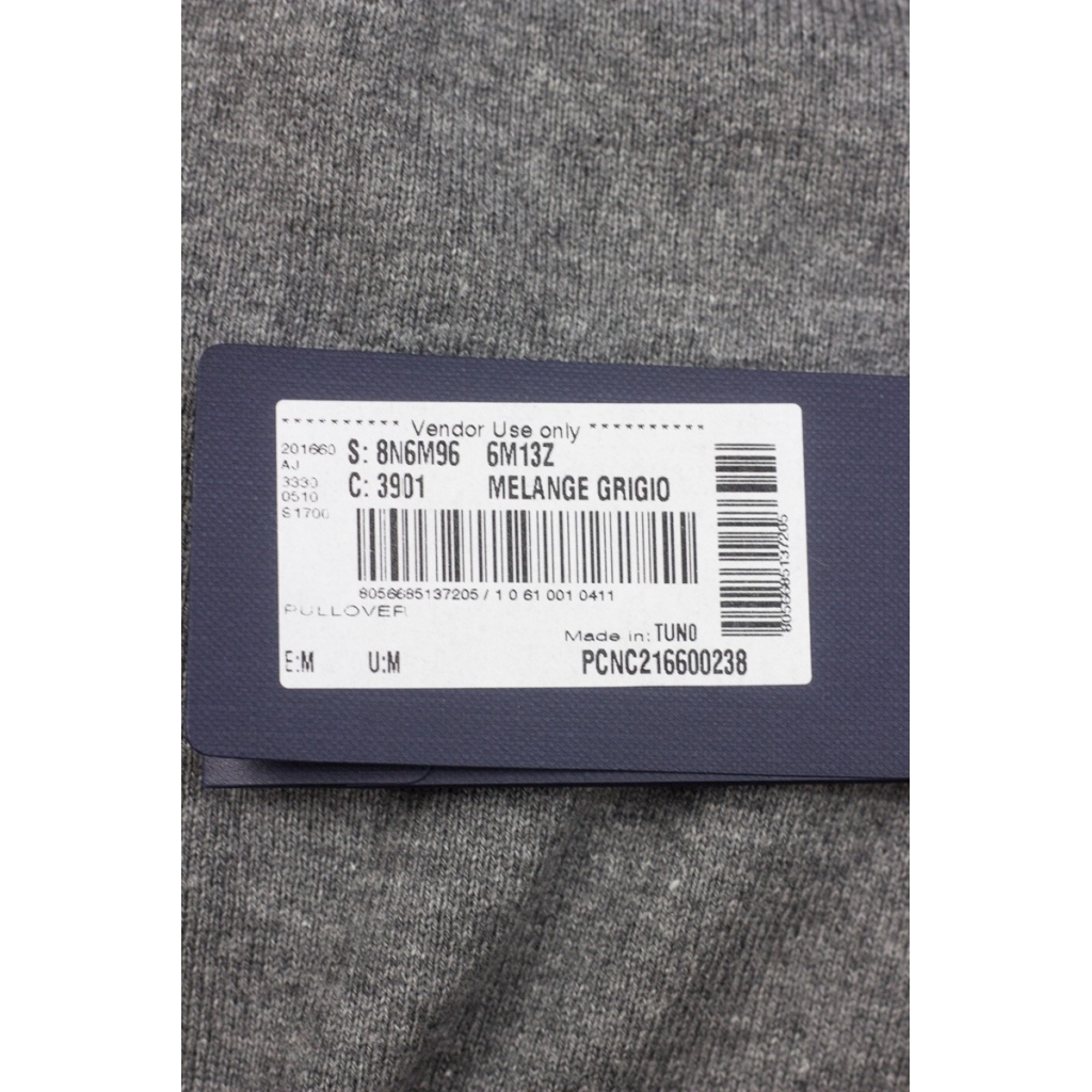MAGLIA MADE IN TUNISIA GRIGIO