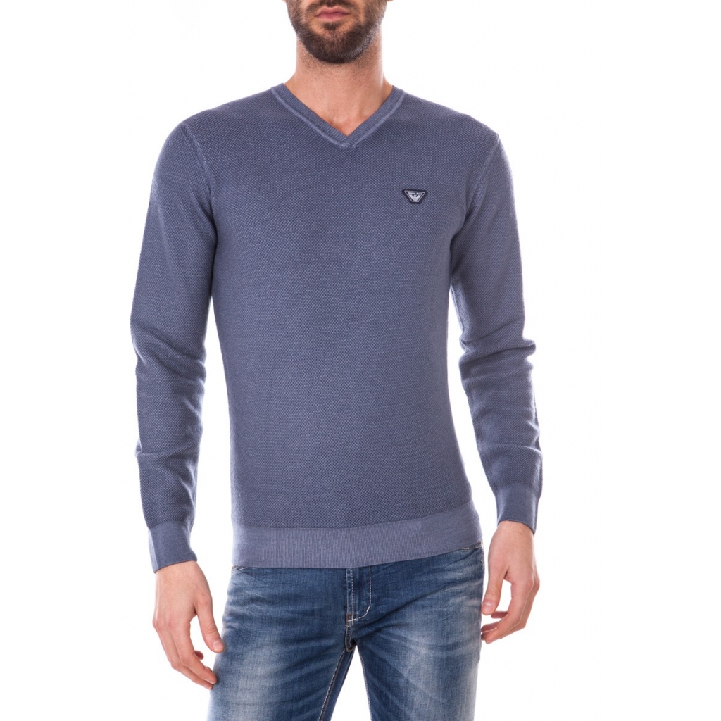 MAGLIONE MADE IN TUNISIA BLU