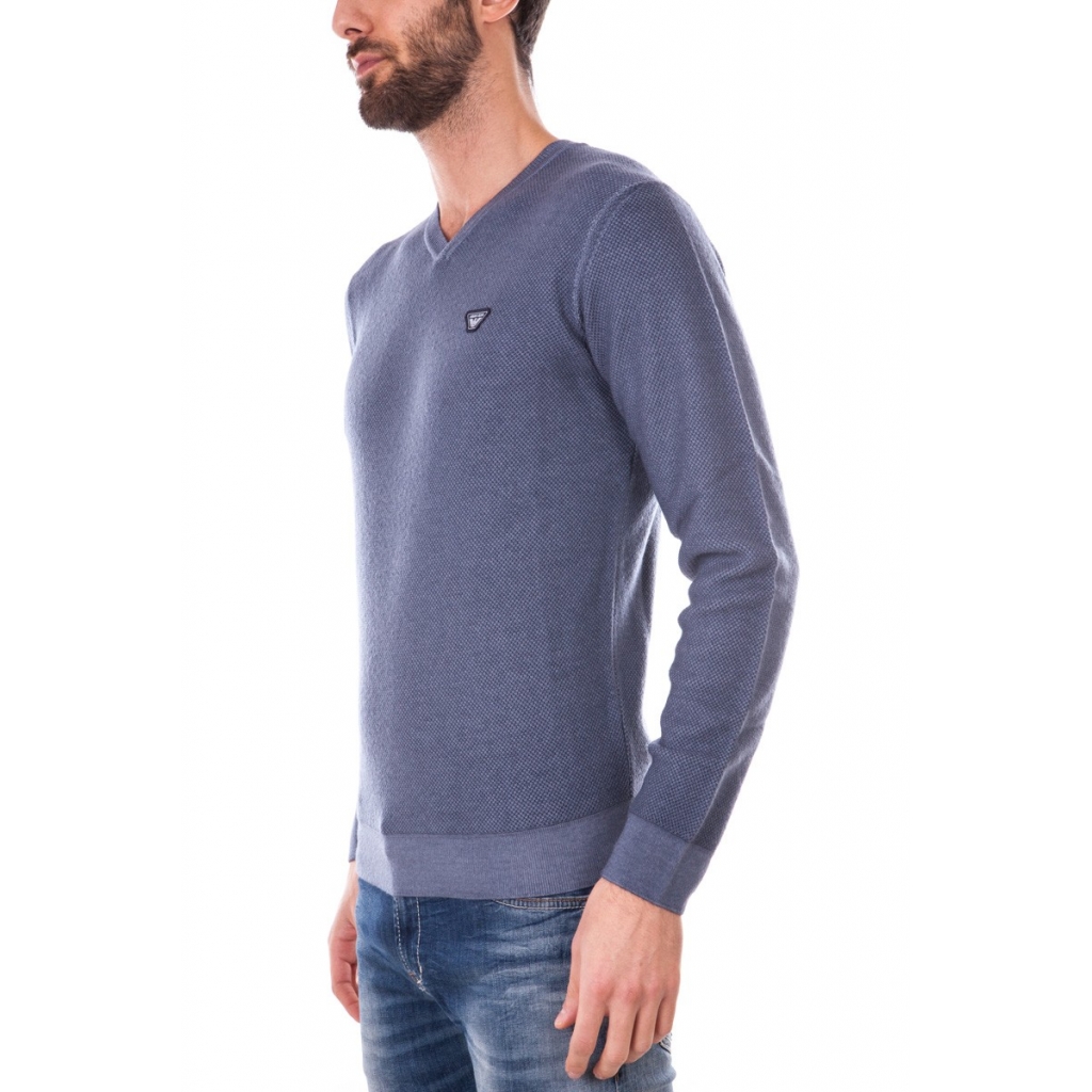 MAGLIONE MADE IN TUNISIA BLU
