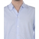 CAMICIA T SHIRT G C M M STAMPA AZZURRO