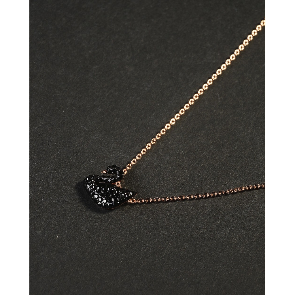 COLLANA ICONIC SWAN NERO