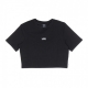 MAGLIETTA CORTA FLYING V CROP CREWNECK SPORT BLACK