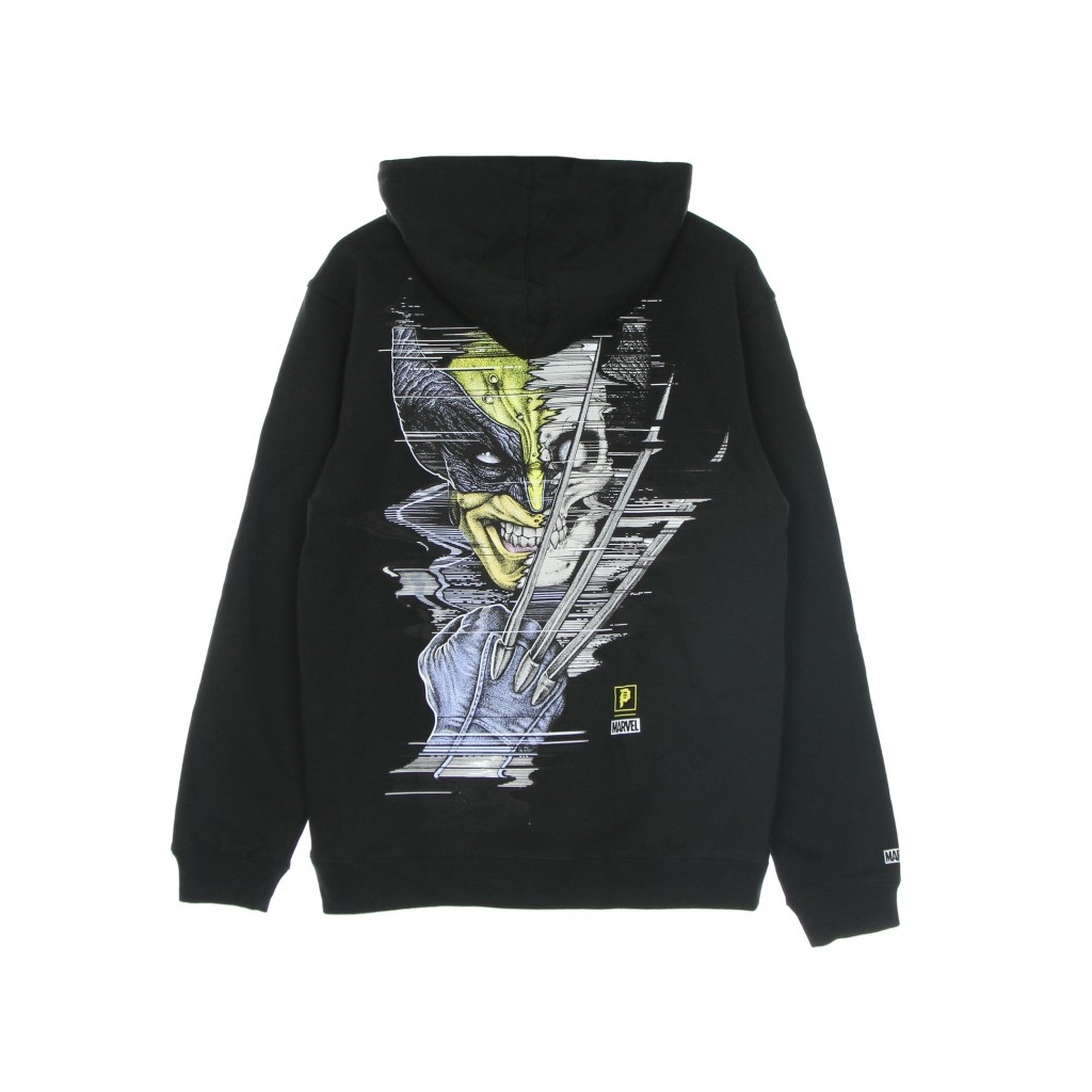 FELPA CAPPUCCIO UOMO WOLVERINE HOOD BLACK