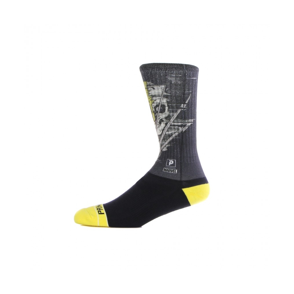 CALZA MEDIA UOMO WOLVERINE SOCK BLACK/YELLOW