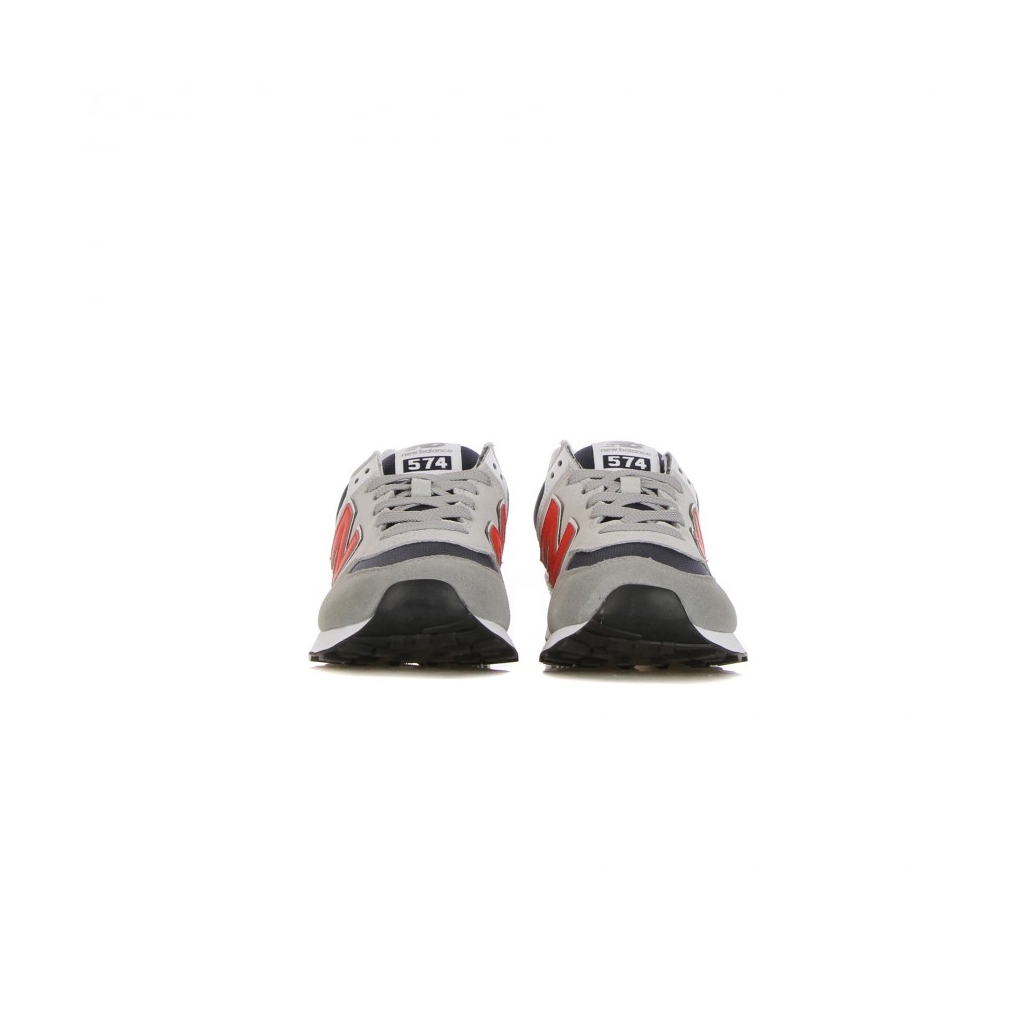 SCARPA BASSA UOMO 574 GREY/RED/NAVY