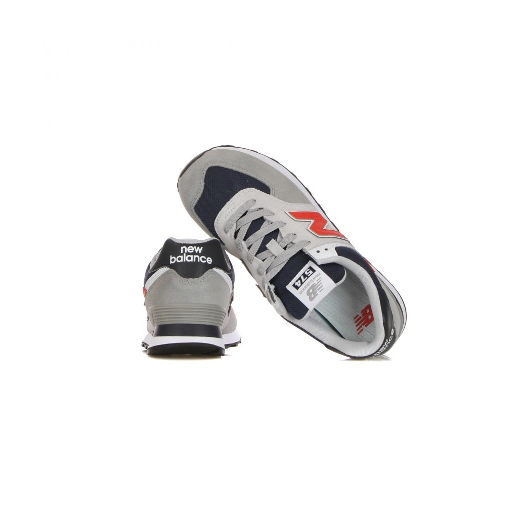 SCARPA BASSA UOMO 574 GREY/RED/NAVY