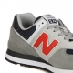 SCARPA BASSA UOMO 574 GREY/RED/NAVY