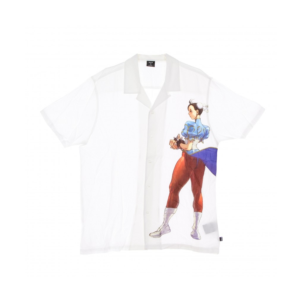 CAMICIA MANICA CORTA CHUN LI RESORT SHIRT X STREET FIGHTER WHITE