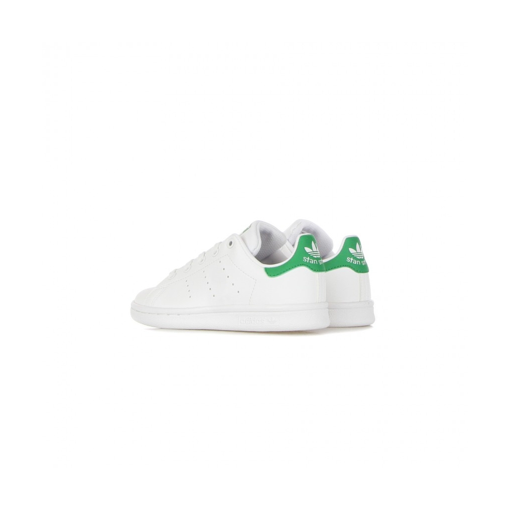 SCARPA BASSA BAMBINO STAN SMITH CLOUD WHITE/CLOUD WHITE/GREEN