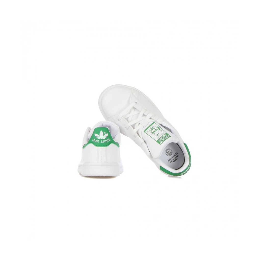 SCARPA BASSA BAMBINO STAN SMITH CLOUD WHITE/CLOUD WHITE/GREEN