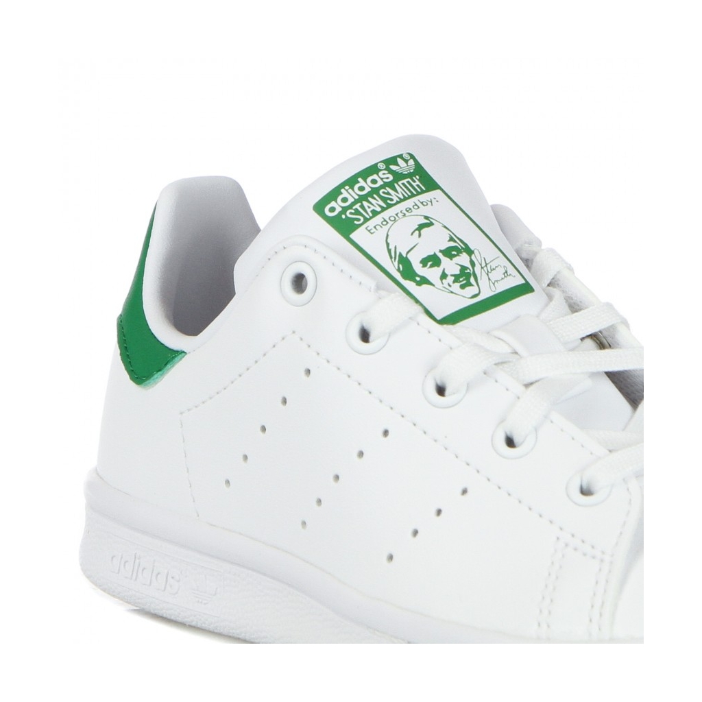 SCARPA BASSA BAMBINO STAN SMITH CLOUD WHITE/CLOUD WHITE/GREEN