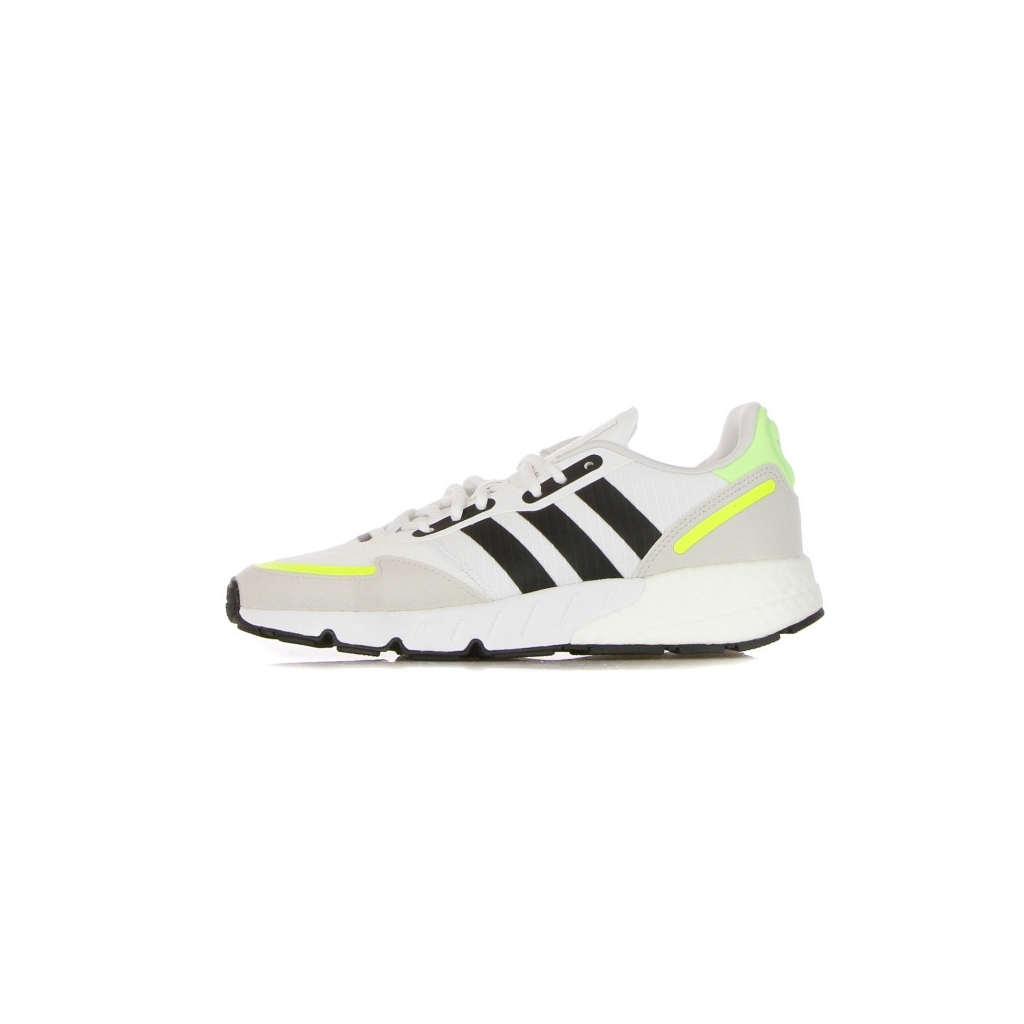 SCARPA BASSA UOMO ZX 1K BOOST CLOUD WHITE/CORE BLACK/SOLAR YELLOW