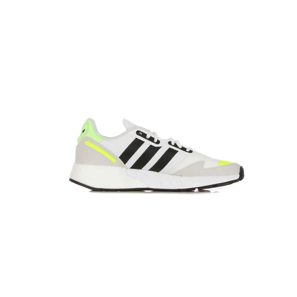 SCARPA BASSA UOMO ZX 1K BOOST CLOUD WHITE/CORE BLACK/SOLAR YELLOW