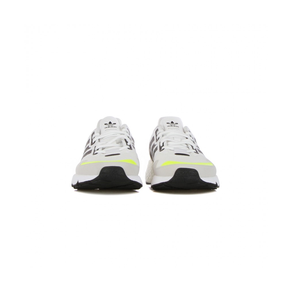 SCARPA BASSA UOMO ZX 1K BOOST CLOUD WHITE/CORE BLACK/SOLAR YELLOW