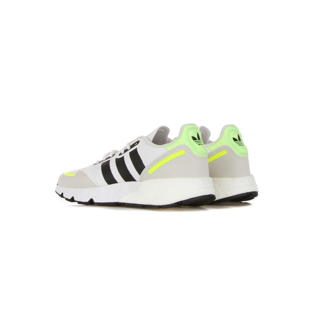 SCARPA BASSA UOMO ZX 1K BOOST CLOUD WHITE/CORE BLACK/SOLAR YELLOW