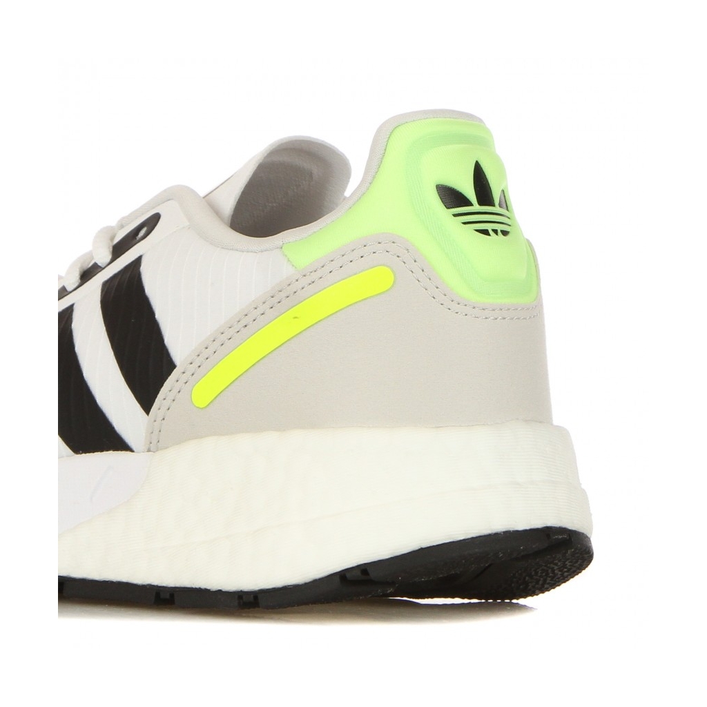 SCARPA BASSA UOMO ZX 1K BOOST CLOUD WHITE/CORE BLACK/SOLAR YELLOW