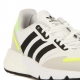 SCARPA BASSA UOMO ZX 1K BOOST CLOUD WHITE/CORE BLACK/SOLAR YELLOW