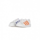 SCARPA BASSA BAMBINO SUPERSTAR EL I CLOUD WHITE/BLUE/GOLD METALLIC