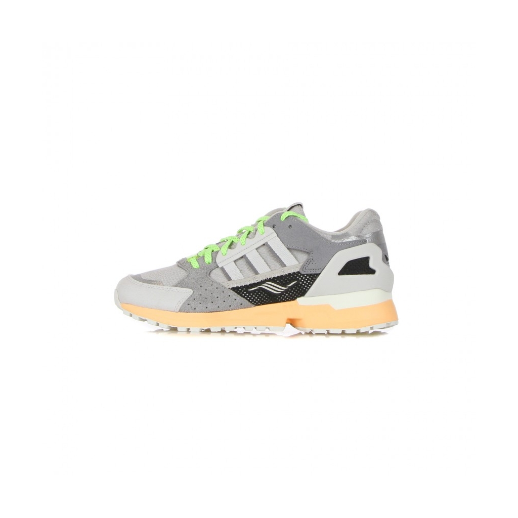 SCARPA BASSA UOMO ZX 10000 C GREY 2/CRYSTAL WHITE/ACID ORANGE