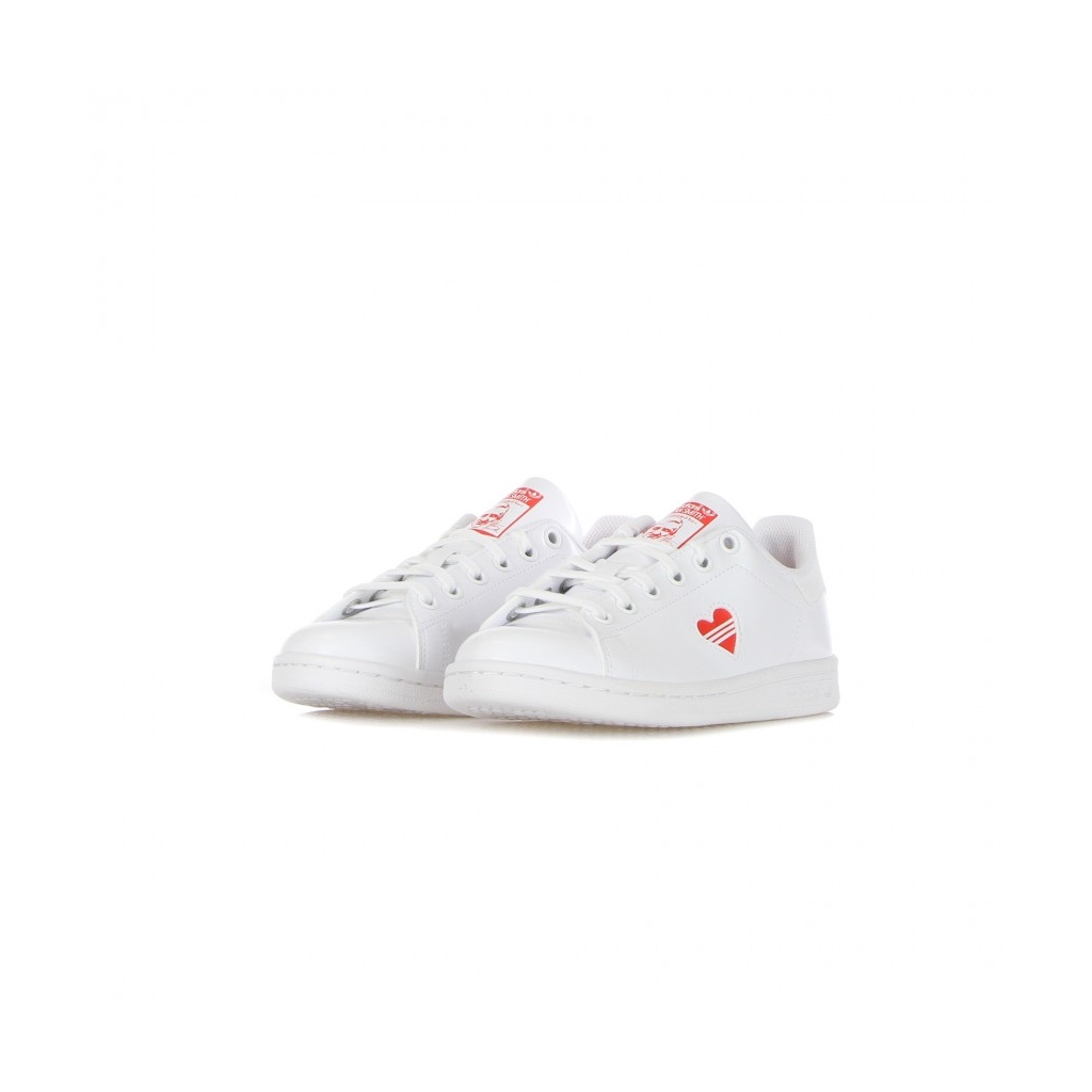 SCARPA BASSA BAMBINO STAN SMITH J CLOUD WHITE/VIVID RED/CLOUD WHITE