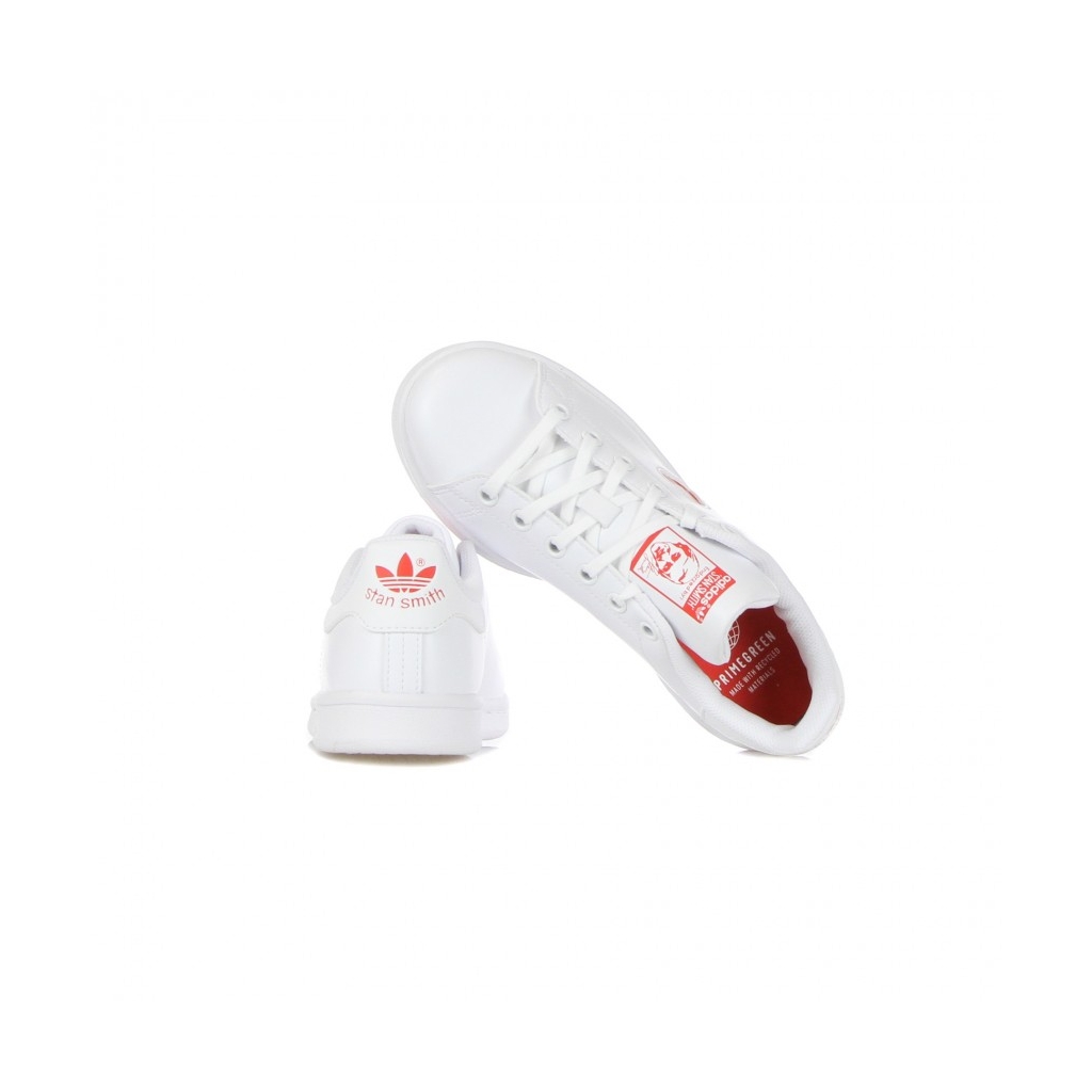 SCARPA BASSA BAMBINO STAN SMITH J CLOUD WHITE/VIVID RED/CLOUD WHITE