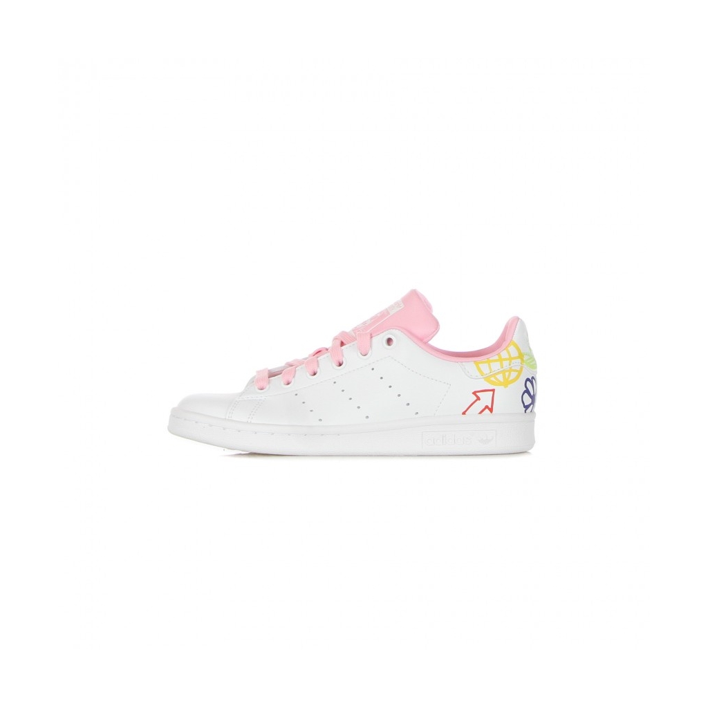 SCARPA BASSA DONNA STAN SMITH W CLOUD WHITE TRUE PINK CLOUD WHITE
