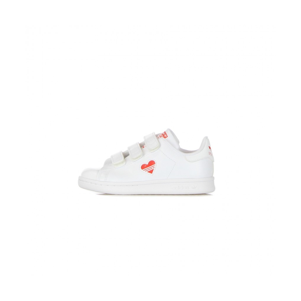 SCARPA BASSA BAMBINO STAN SMITH CF C CLOUD WHITE/VIVID RED/CLOUD WHITE