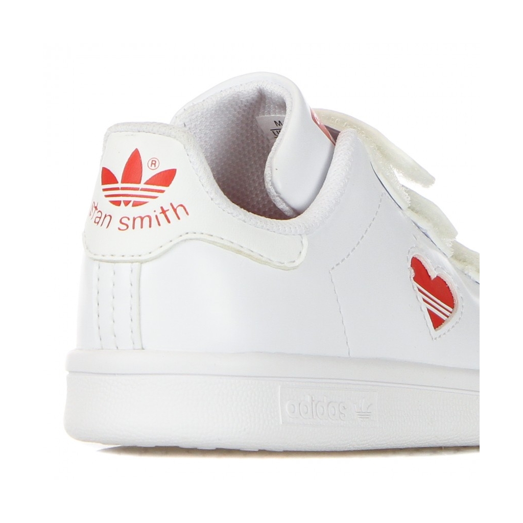 SCARPA BASSA BAMBINO STAN SMITH CF C CLOUD WHITE/VIVID RED/CLOUD WHITE