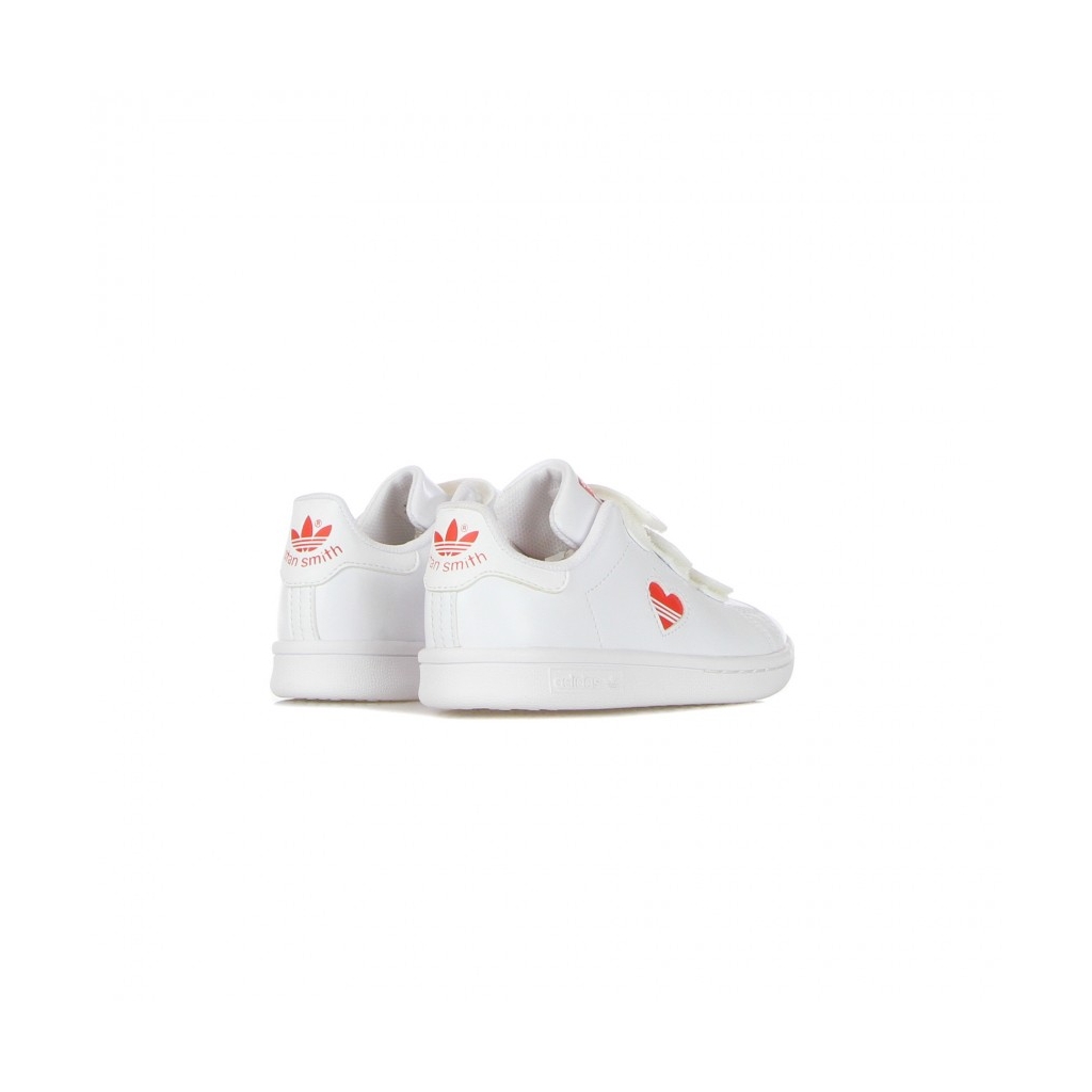 SCARPA BASSA BAMBINO STAN SMITH CF C CLOUD WHITE/VIVID RED/CLOUD WHITE