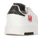 SCARPA BASSA UOMO SUPERCOURT CLOUD WHITE/SCARLET/CORE BLACK