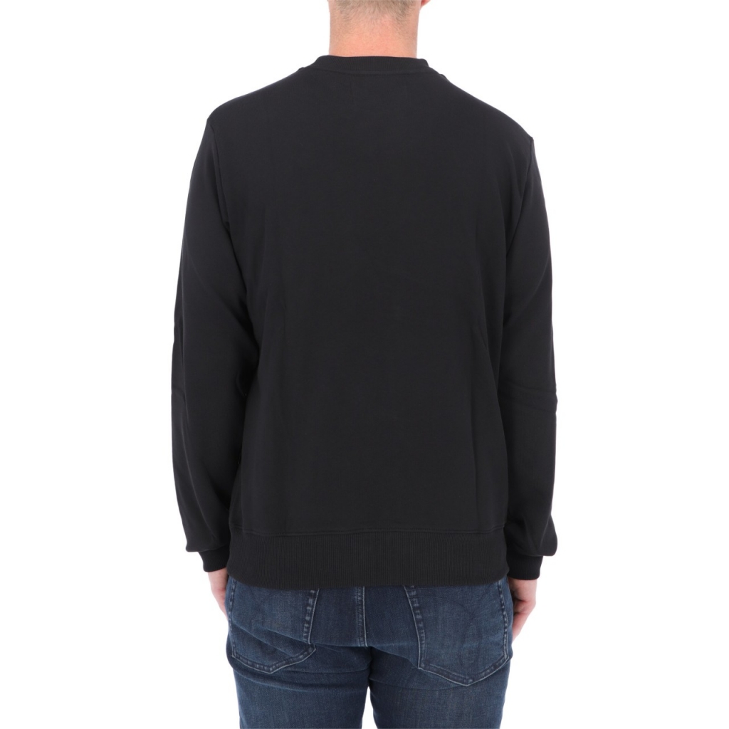 Felpa Calvin Klein Jeans Uomo Monogram Reg Crew Neck 0GO BLACK CLOVE