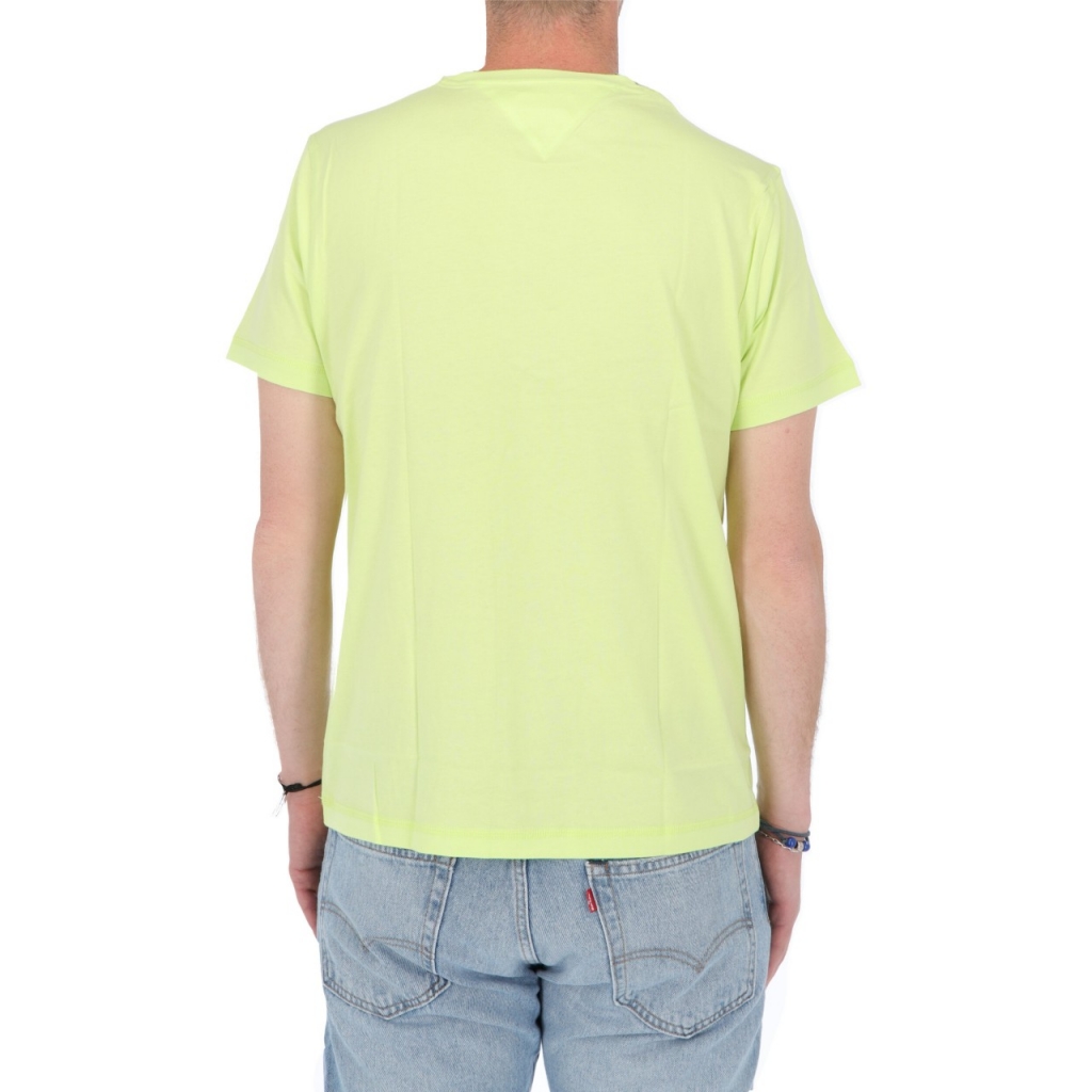 Tshirt Tommy Hilfiger Jeans Uomo Chest Logo Tee LT3 FADED LIME