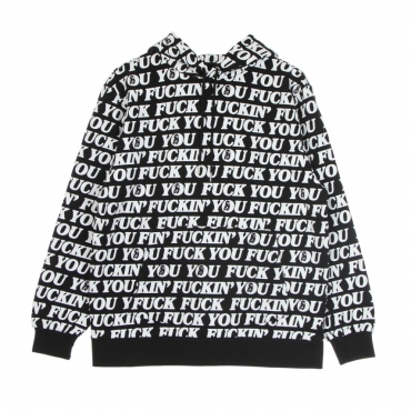 FELPA CAPPUCCIO UOMO FUCK YOU HOODIE BLACK