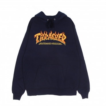 FELPA CAPPUCCIO UOMO FIRE LOGO HOOD NAVY