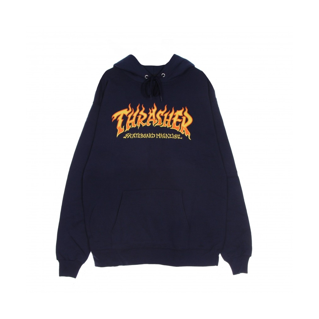 FELPA CAPPUCCIO UOMO FIRE LOGO HOOD NAVY