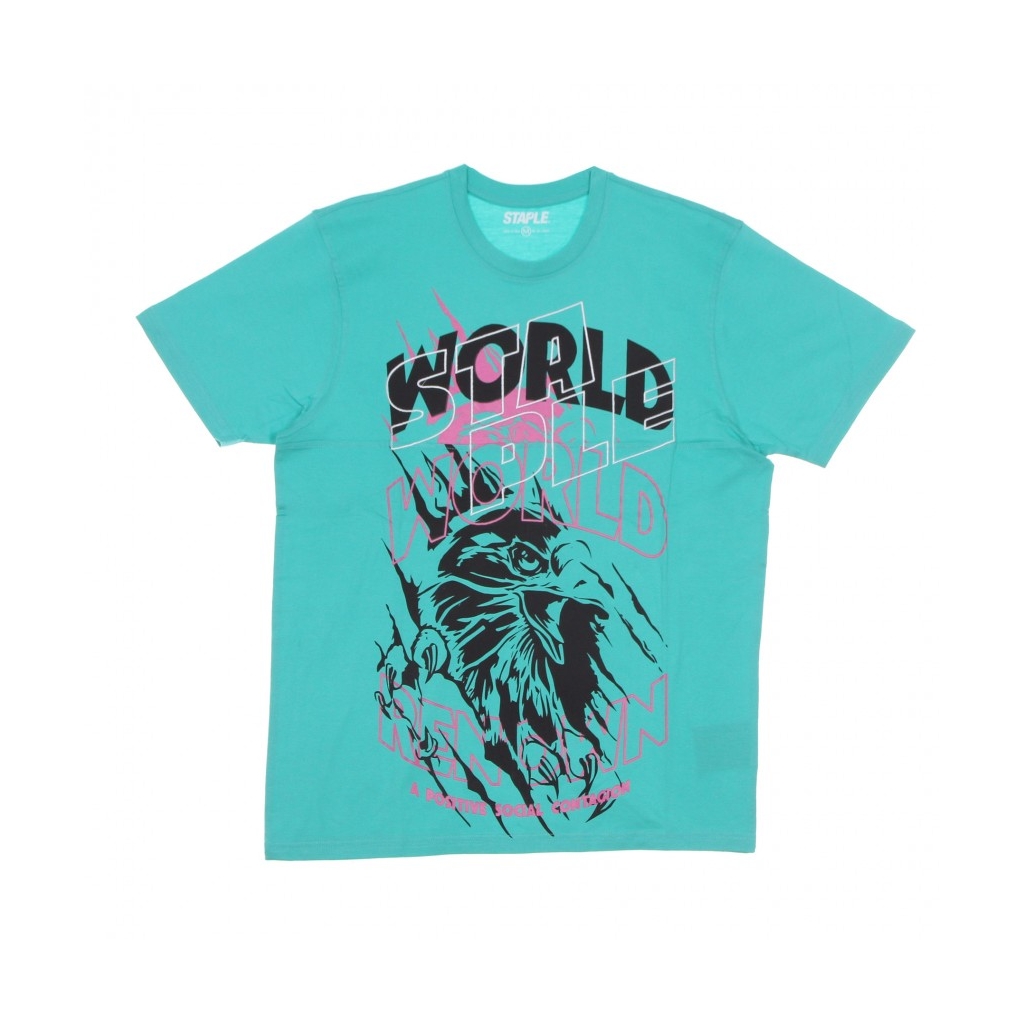 MAGLIETTA UOMO REBELS SPLIT TEE TEAL