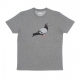 MAGLIETTA UOMO PIGEON LOGO TEE HEATHER GREY