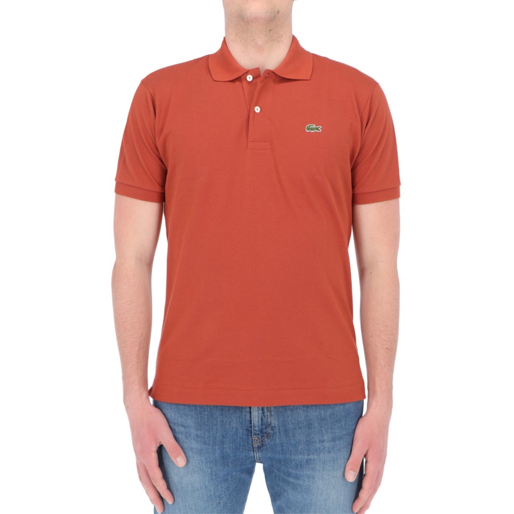 Polo Lacoste Uomo Classic L1212 Mezza Manica QL2 MARRON