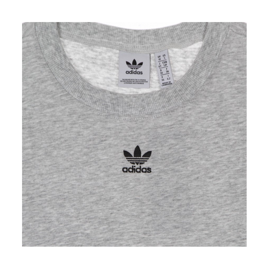 MAGLIETTA DONNA LOUNGEWEAR ADICOLOR ESSENTIALS TEE LIGHT GREY HEATHER