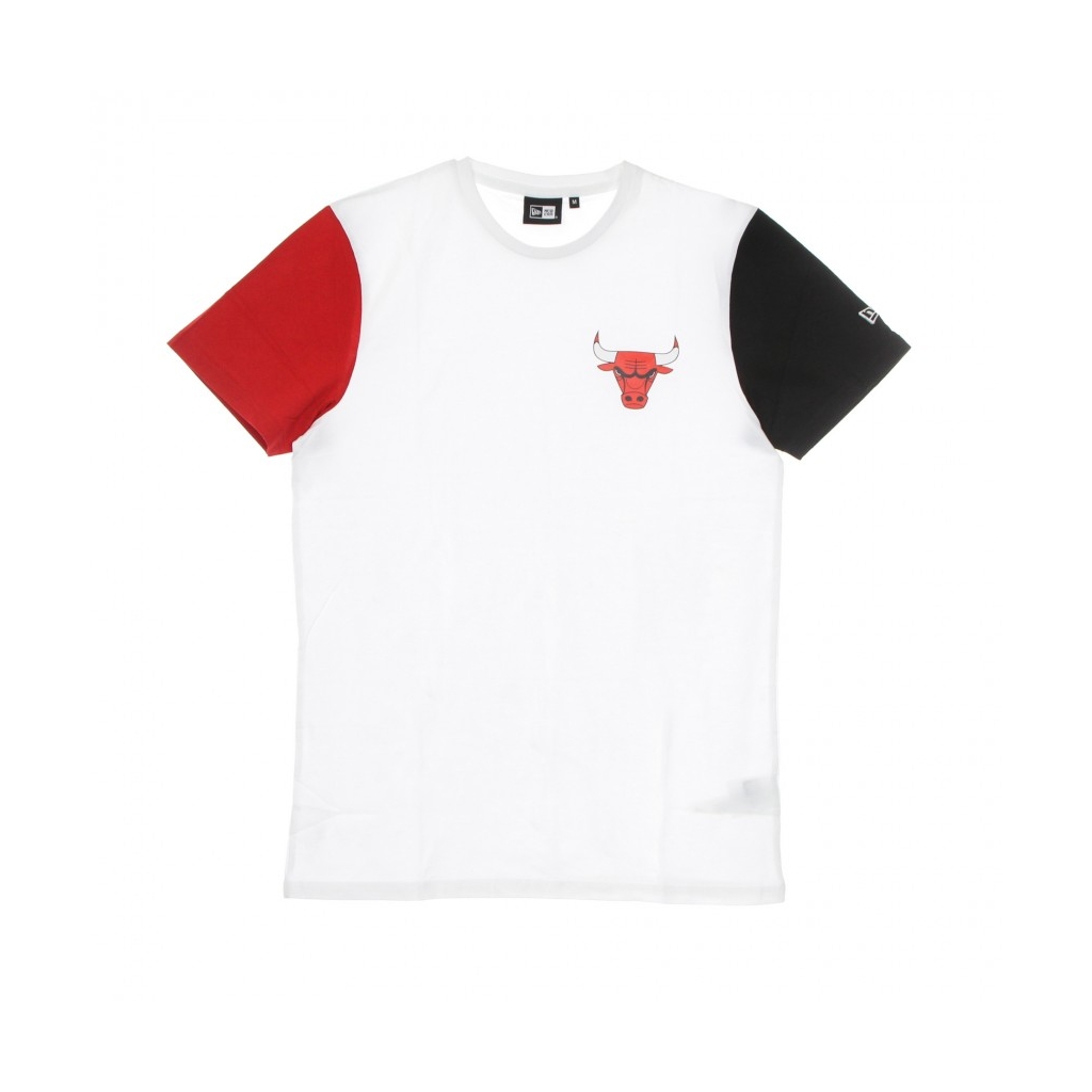 MAGLIETTA UOMO NBA COLOR BLOCK SLEEVE TEE CHIBUL WHITE/FRONT DOOR RED