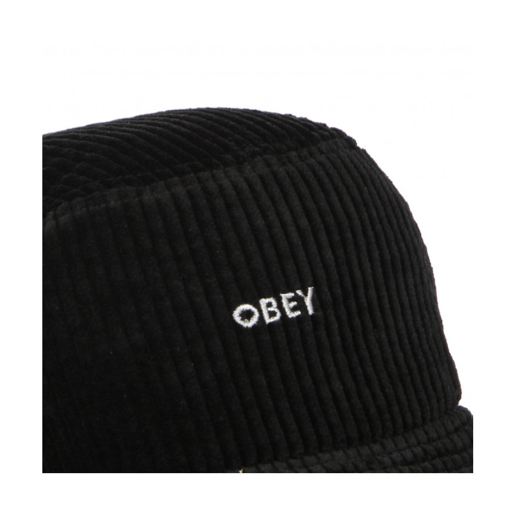 CAPPELLO DA PESCATORE UOMO BOLD CORD BUCKET HAT BLACK