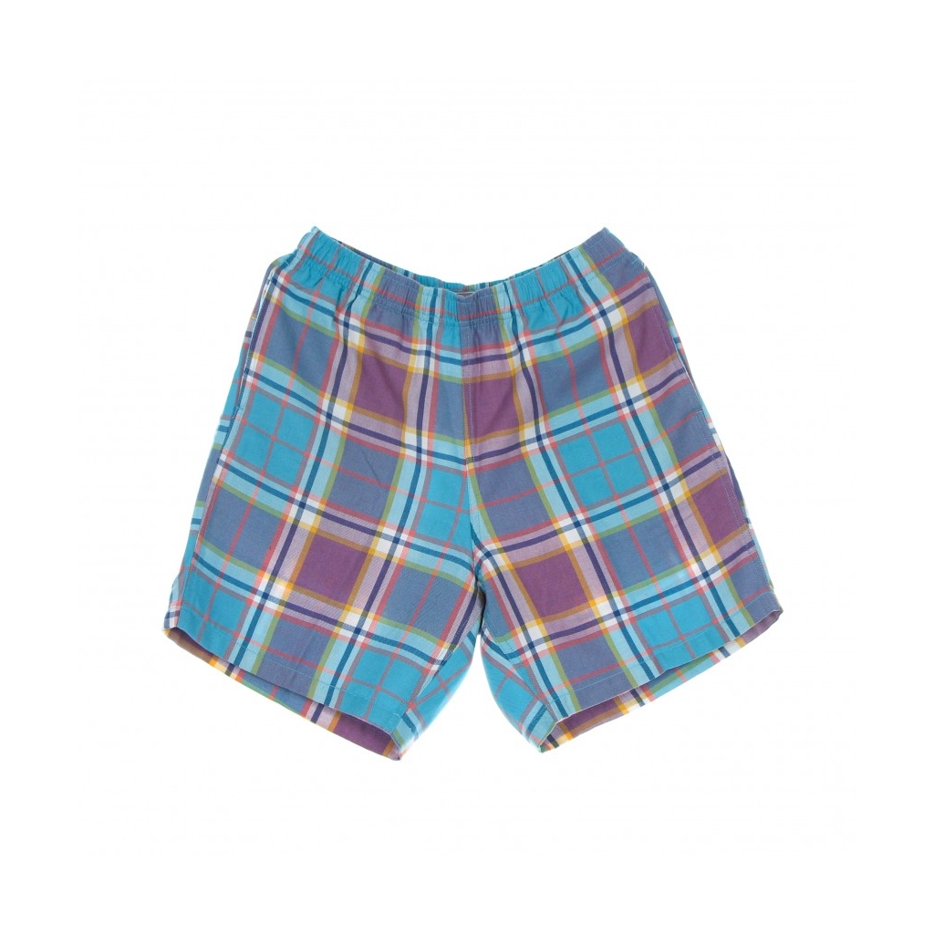 PANTALONE CORTO UOMO EASY PLAID SHORT AQUA MULTI