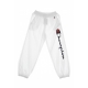 PANTALONE TUTA DONNA LOGO ALLOVER ELASTIC CUFF PANTS WHITE