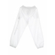 PANTALONE TUTA DONNA LOGO ALLOVER ELASTIC CUFF PANTS WHITE