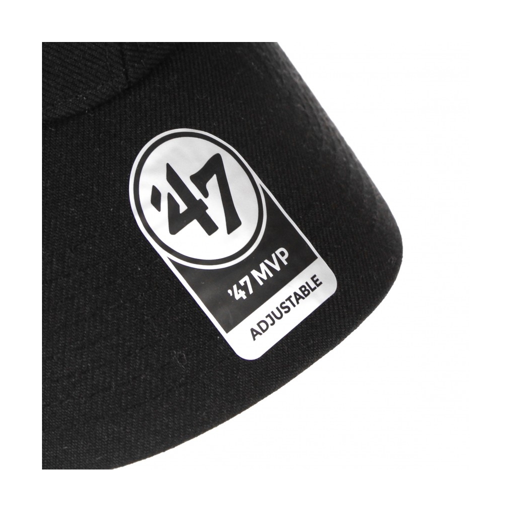 CAPPELLINO VISIERA CURVA UOMO MLB MVP LOSDOD BLACK/WHITE